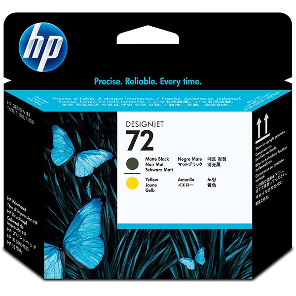 Cap imprimare original HP 72 (C9384A), negru mat, galben