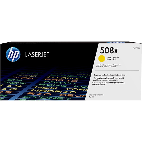 Toner original HP 508X (CF362X), galben
