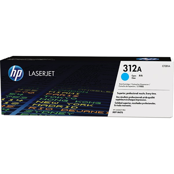 Toner original HP 312A (CF381A), cyan