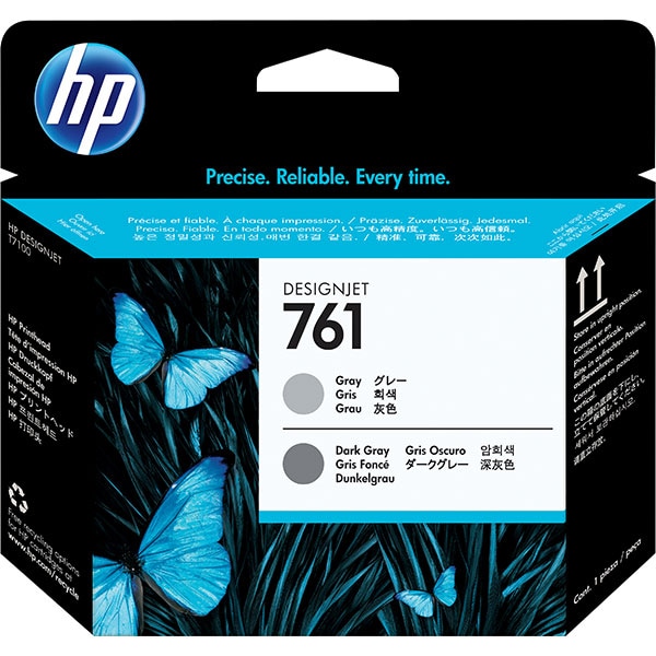 Cap imprimare original HP 761 (CH647A), gri inchis, gri