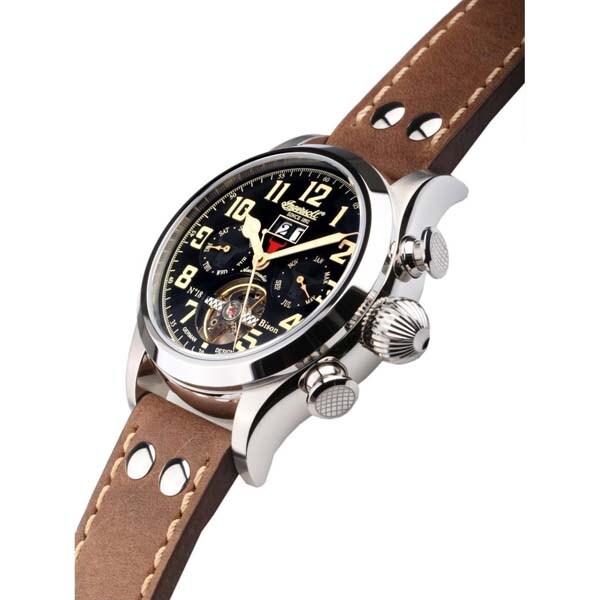 Ceas barbatesc INGERSOLL IN4506BKCR Bison No.18, Automatic, 45mm, 5ATM
