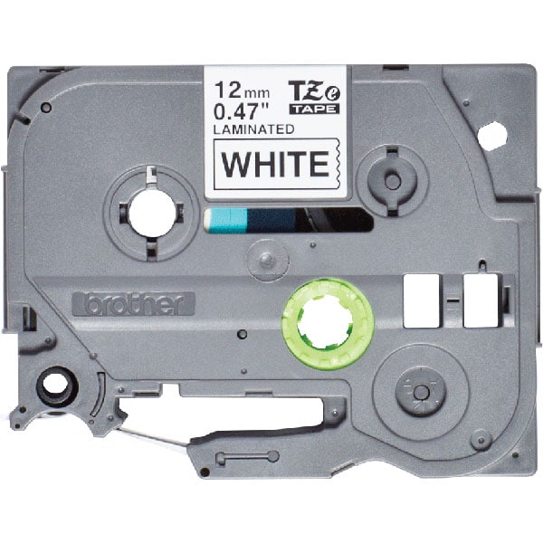Banda etichete BROTHER TZe-231S, 12 mm, 4 m, Negru pe Alb