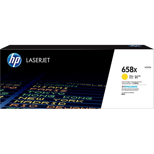 Toner original HP 658X (W2002X), yellow