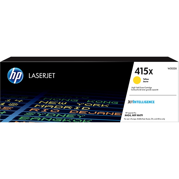 Toner original HP 415X (W2032X), yellow