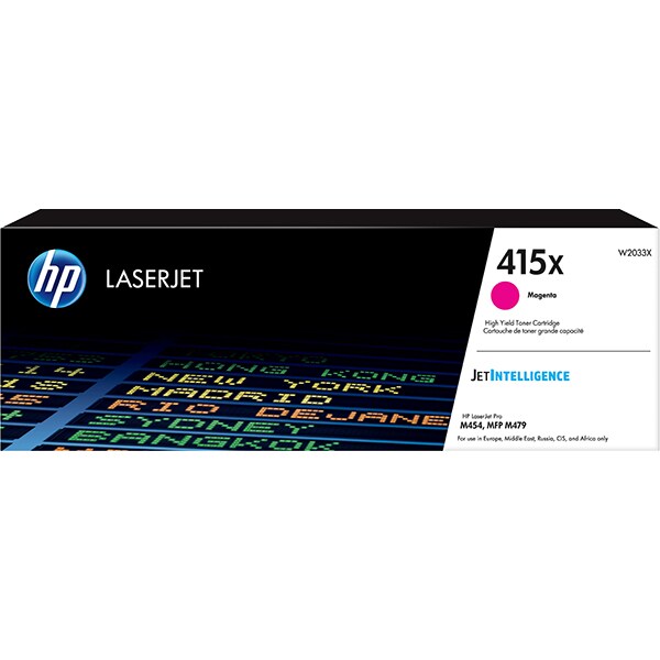 Toner original HP 415X (W2033X), magenta
