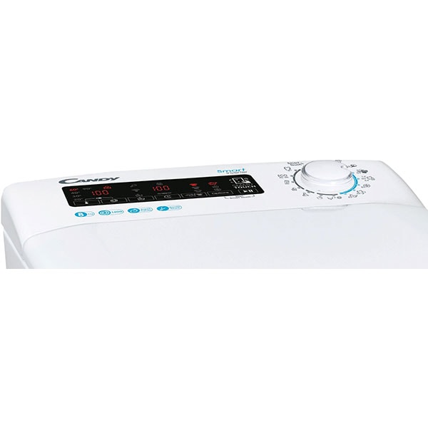 Masina de spalat rufe verticala CANDY Smart CSTG 48TME/1-S, 8 kg, 1400rpm, Clasa B, alb