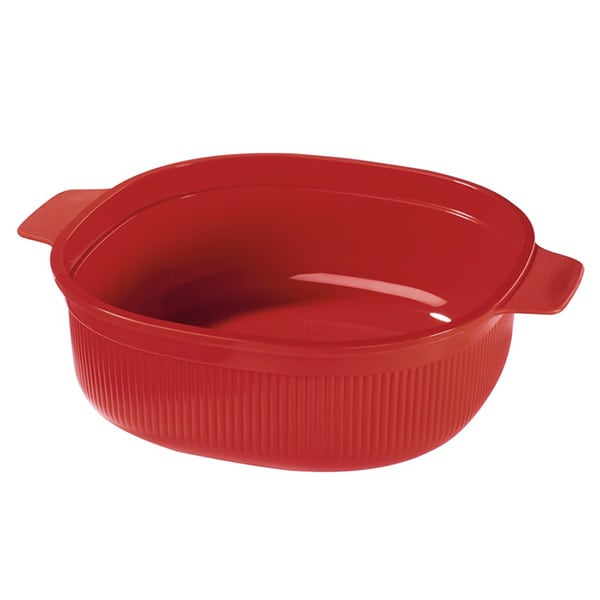 Caserola pentru cuptorul cu microunde XAVAX 111485,l, plastic, rosu