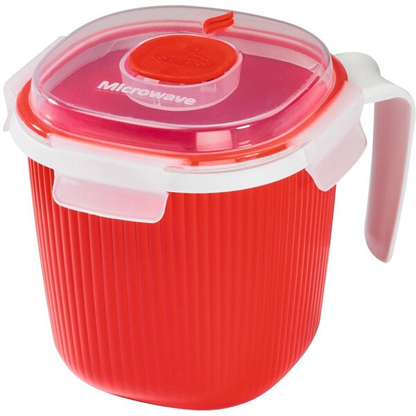 Caserola XAVAX 111487, 0.7l, plastic, rosu