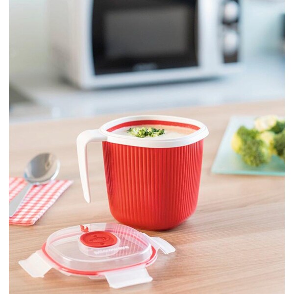 Caserola XAVAX 111487, 0.7l, plastic, rosu