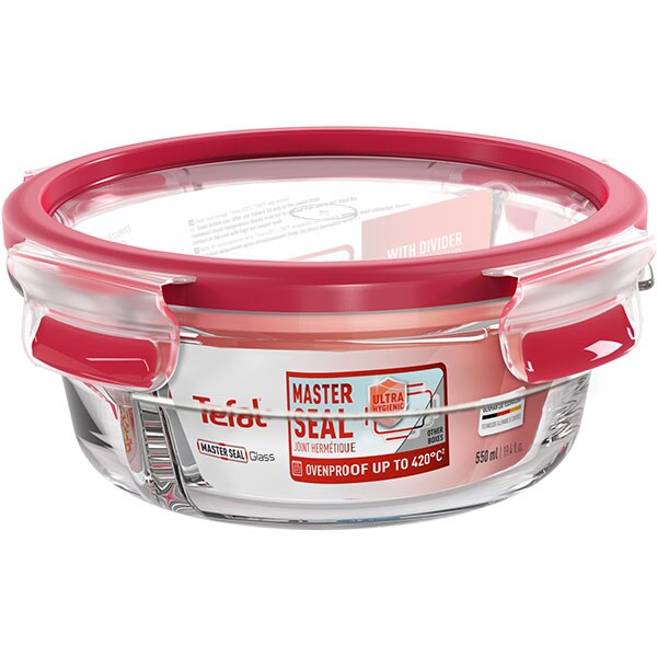 Caserola TEFAL Masterseal N1040210, 0.55l, sticla, transparent