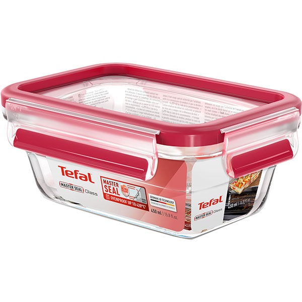 Caserola TEFAL Masterseal N1040510, 0.45l, sticla, transparent