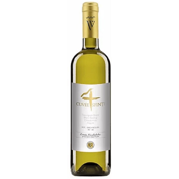 Vin alb sec Via Viticola Sarica Niculitel Cuvee 4 Sfinti, 0.75L