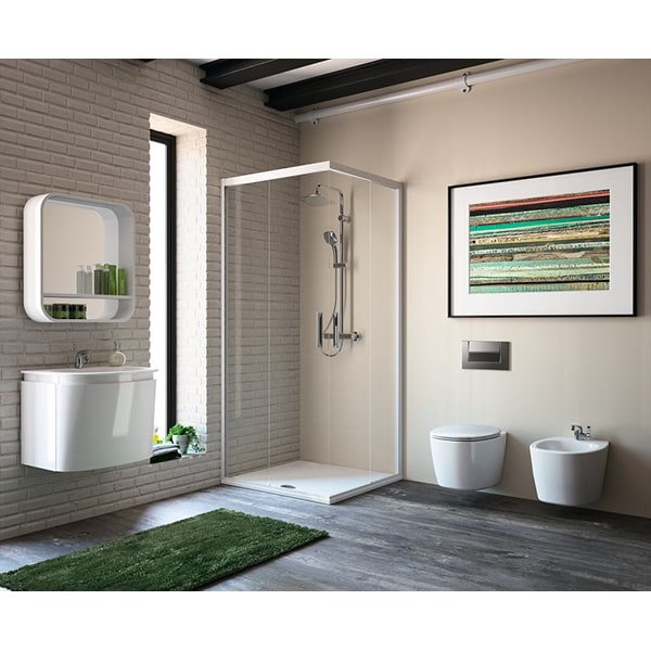 Cadita dus IDEAL STANDARD Strada T2554YK, 90 x 90 cm, ceramica, alb