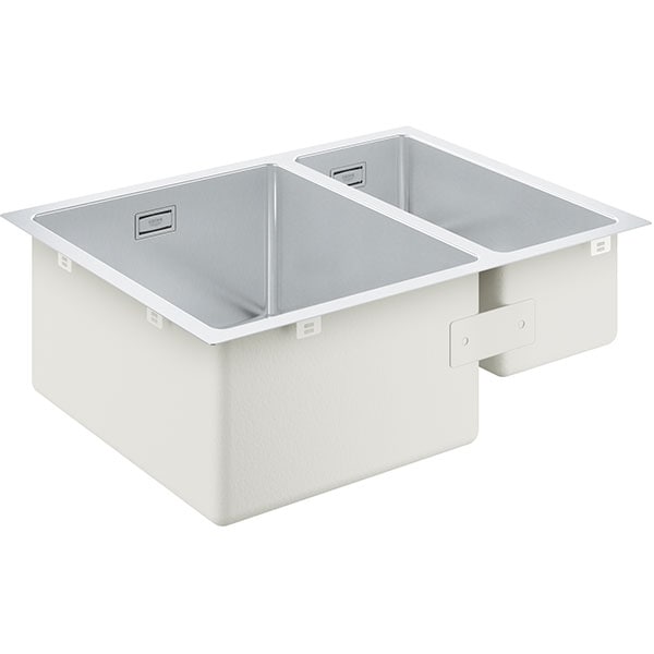 Chiuveta bucatarie GROHE 31577SD1, 1 1/2 cuve, inox, argintiu