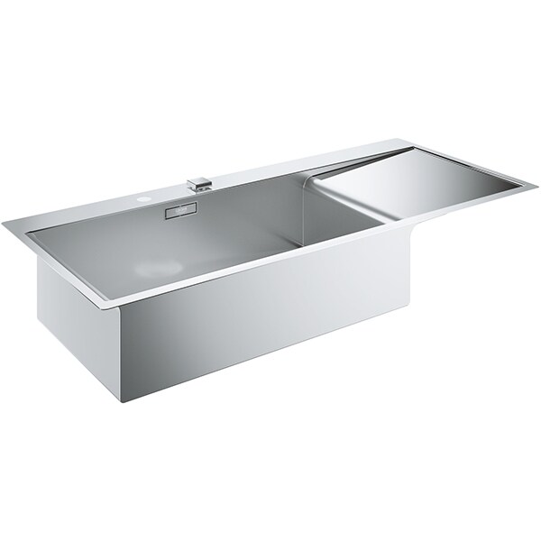 Chiuveta bucatarie GROHE K1000 31581SD0, 1 cuva, picurator dreapta, otel inoxidabil, inox satinat
