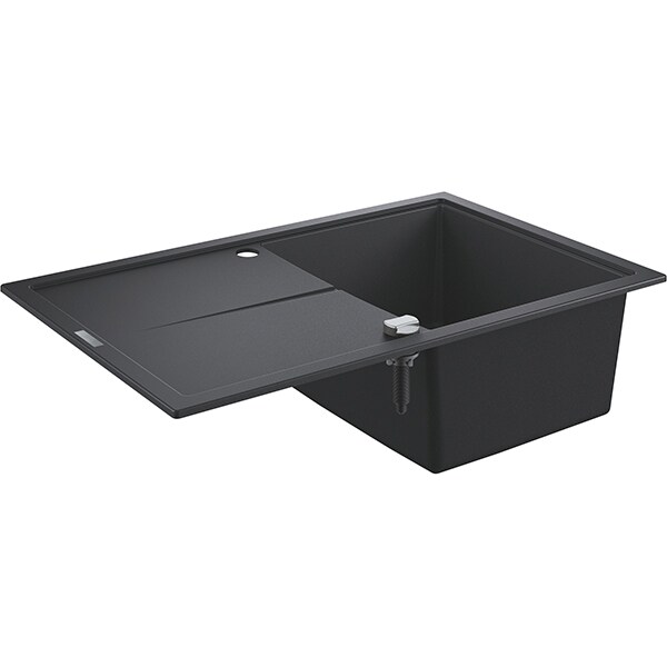 Chiuveta bucatarie GROHE K400 31639AP0, 1 cuva, picurator reversibil, compozit quartz, negru