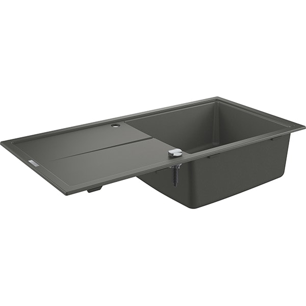 Chiuveta bucatarie GROHE K400 31641AT0, 1 cuva, picurator reversibil, compozit quartz, antracit