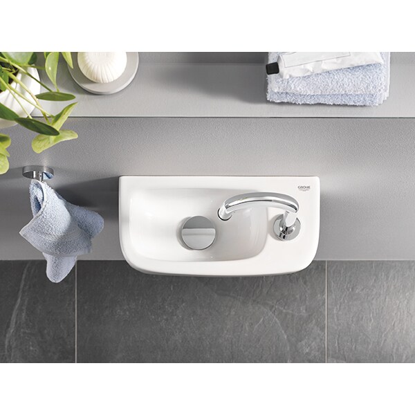 Chiuveta baie GROHE Euro Ceramic 39327000, montare pe perete, 37 x 18 cm, alb