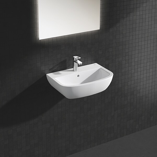 Chiuveta baie GROHE Bau Ceramic 39440000, montare pe perete, 55.4 x 38.6 cm, alb
