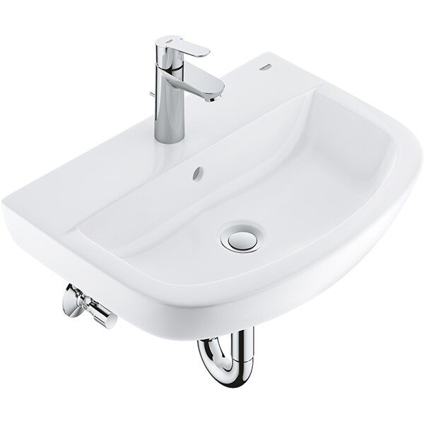 Set chiuveta baie GROHE Bau 39471000, montare pe perete, 55.3 x 38.6 cm ...