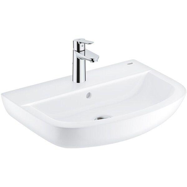 Set chiuveta baie GROHE Bau 39471000, montare pe perete, 55.3 x 38.6 cm ...