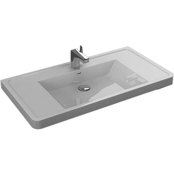 Chiuveta baie ROMSTAL 80TN0039, montare sub blat, 80 x 48 cm, alb