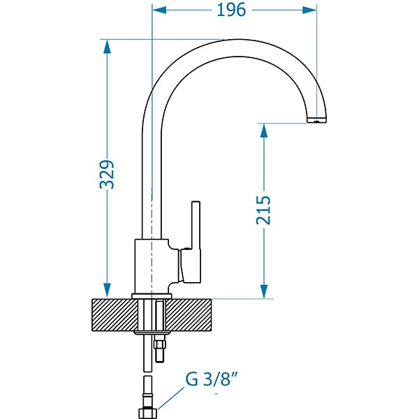 Pachet chiuveta ALVEUS ATROX 30, 1 cuva, compozit granit + baterie GM 240, alb