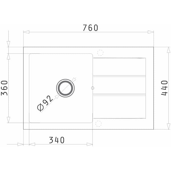 Pachet chiuveta PYRAMIS Classic Plus, 1 cuva, picurator reversibil, compozit granit + baterie, bej