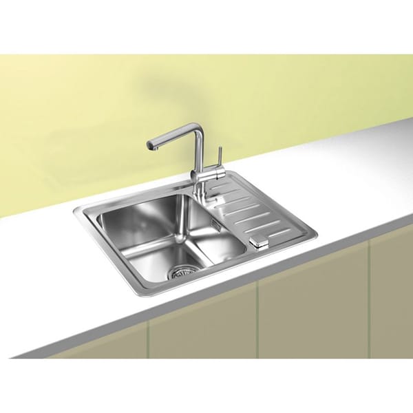 Chiuveta bucatarie ALVEUS GALEO 10, 1 cuva, picurator reversibil, inox satin