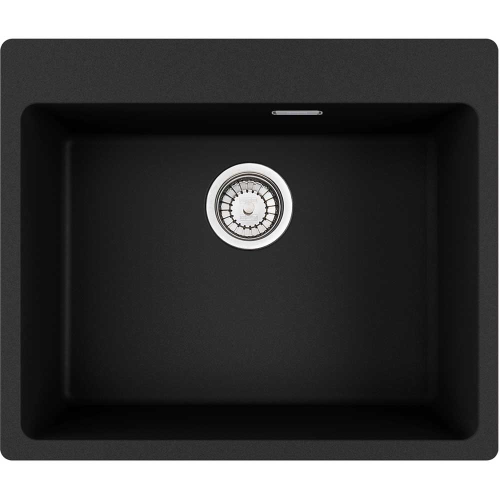 Pachet chiuveta FRANKE Fragranite MRG 610-54, 1 cuva, granit + baterie Novara Plus, negru