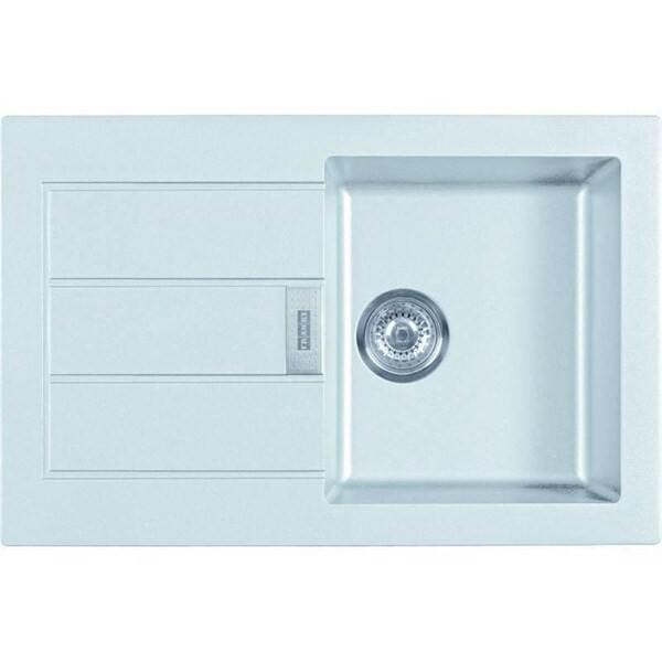 Chiuveta bucatarie FRANKE S2D 611-78, 1 cuva, picurator reversibil, fibra de sticla, alb