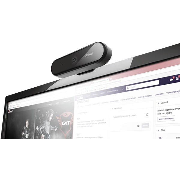 Camera Web TRUST Tyro 23637, Full HD 1080p, negru