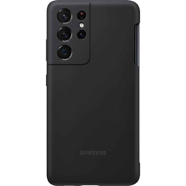 Husa telefon SAMSUNG pentru Galaxy S21 Ultra + S-Pen, EF-PG99PTBEGWW, silicon, negru