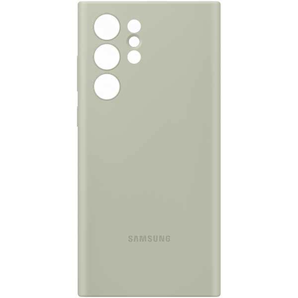 Husa telefon SAMSUNG Silicon Cover pentru Galaxy S22 Ultra, EF-PS908TMEGWW, Olive Green