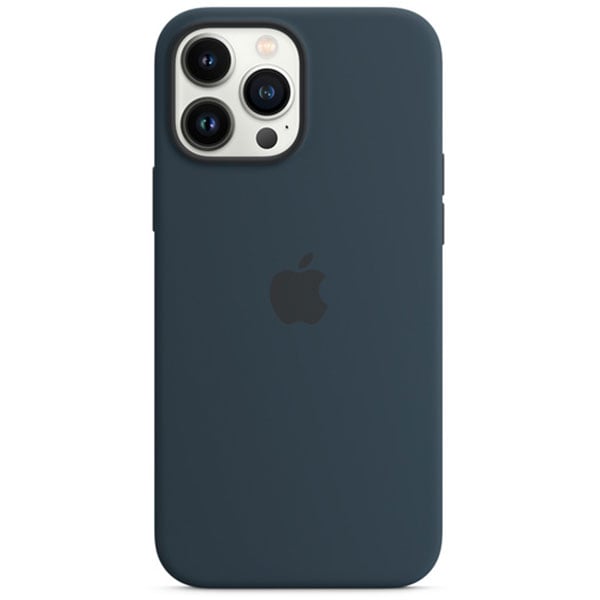 Husa telefon APPLE Silicone Case cu MagSafe pentru iPhone 13 Pro Max, MM2T3ZM/A, Abyss Blue