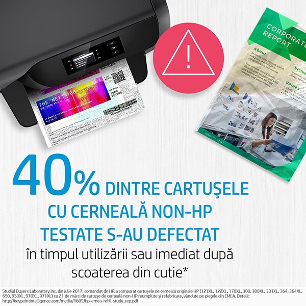 Cartus original HP 730 (P2V67A), negru foto