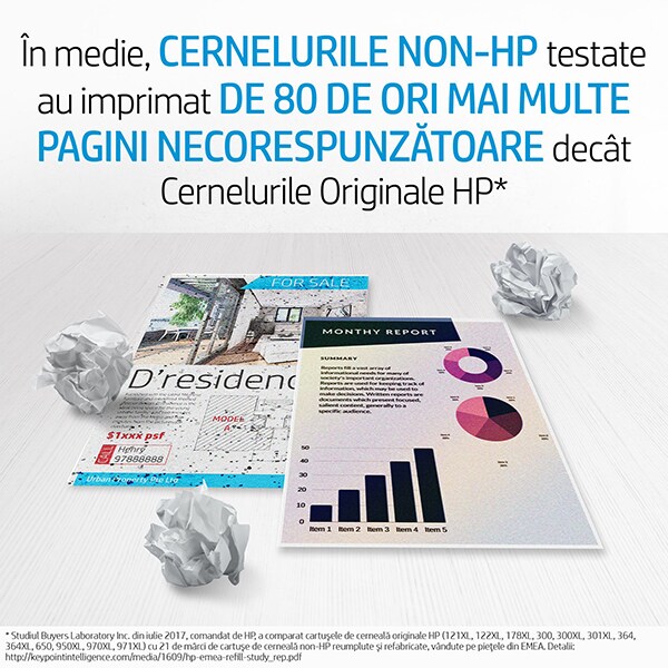Cartus original HP 730 (P2V66A), gri