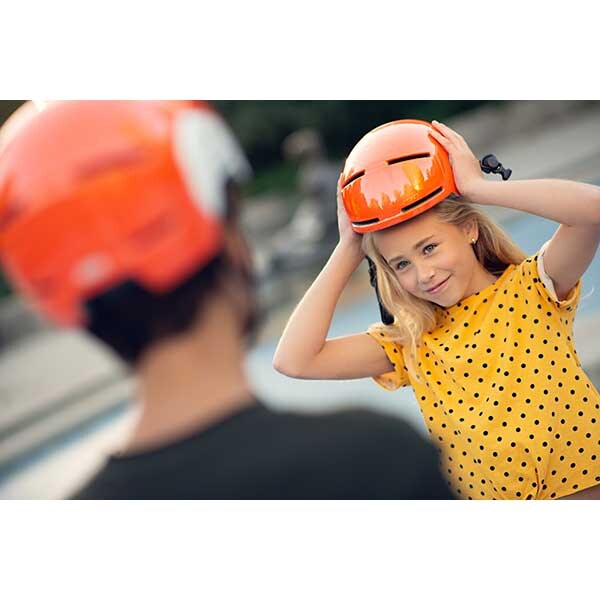 Casca protectie copil pentru NINEBOT Segway, portocaliu