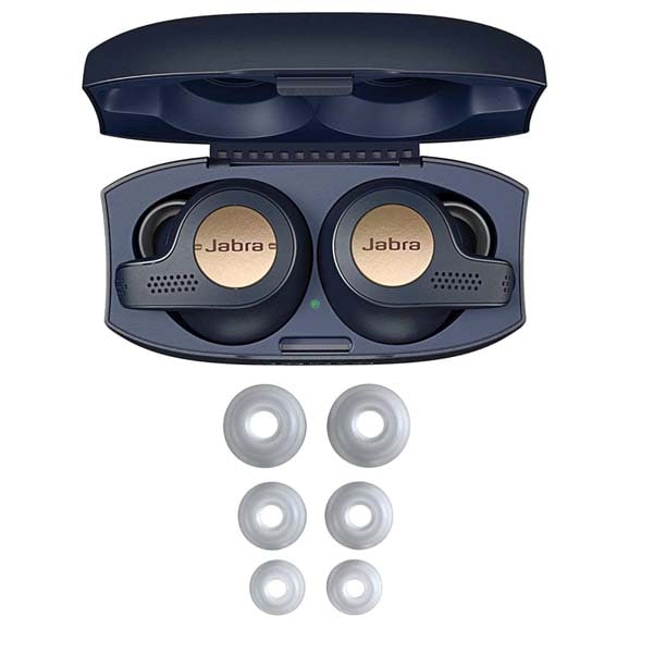 Casti JABRA Elite Active 65t, True Wireless, Bluetooth, In-Ear, Microfon, albastru-auriu