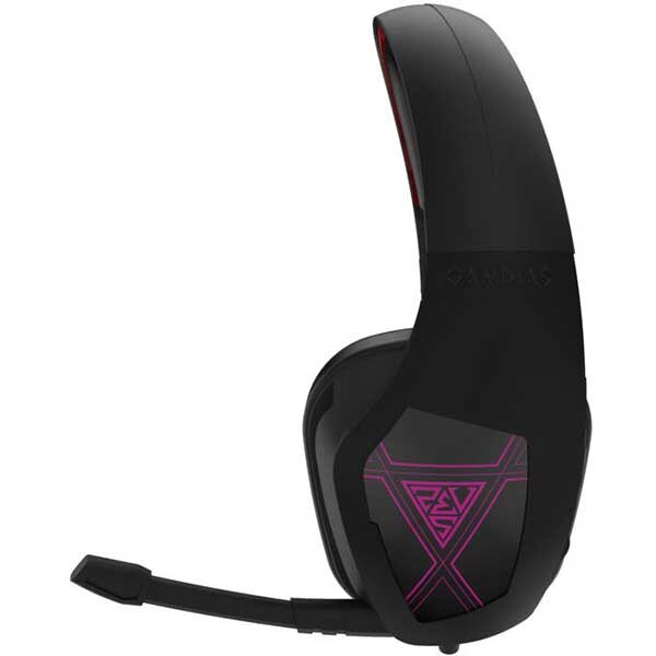 Casti Gaming GAMDIAS Eros E1, stereo, 3.5mm, USB, negru
