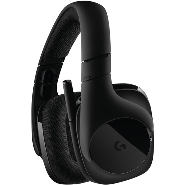 Casti Gaming Wireless LOGITECH G533, 7.1 surround, dongle 2.4Ghz, negru