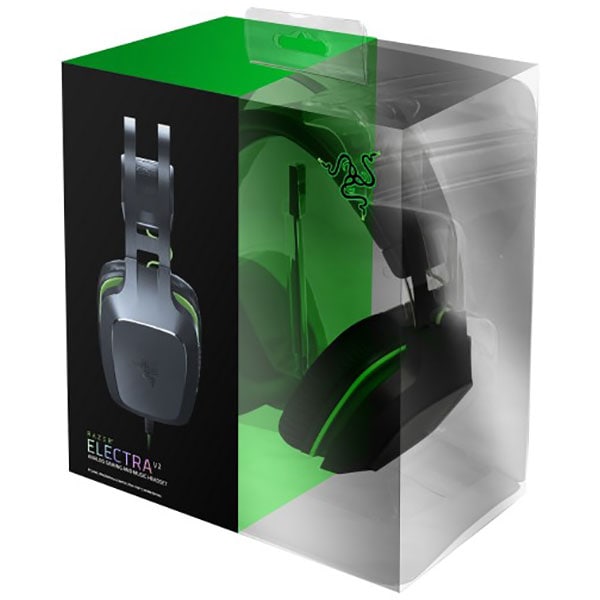 Casti Gaming RAZER Electra V2, 7.1 surround, multiplatforma, 3.5mm, negru-verde