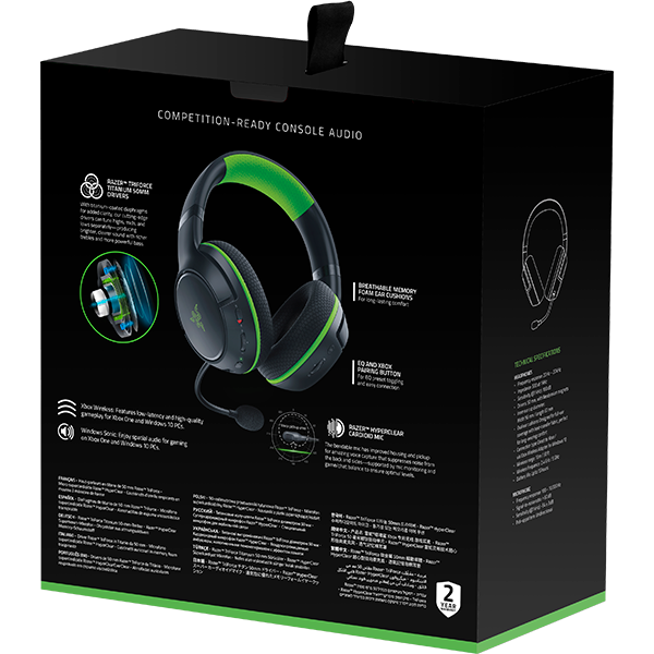 Casti Gaming Wireless RAZER Kaira, stereo, Xbox Series S/X, 3.5mm, negru