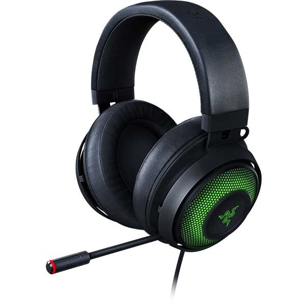 Casti Gaming RAZER Kraken Ultimate ANC, multiplatforma, USB, negru-verde