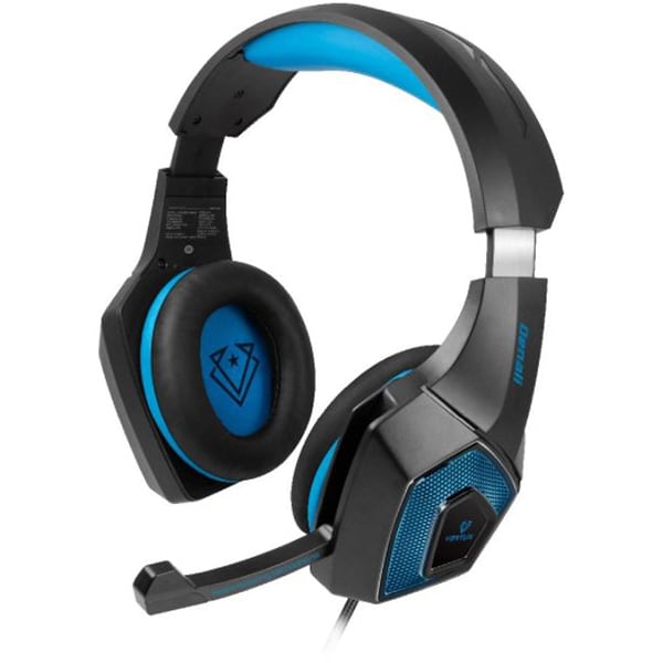 Casti Gaming VERTUX Denali, Stereo, USB, 3.5mm, negru-albastru