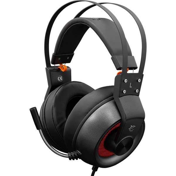 Casti Gaming WHITE SHARK Caracal GH-1949, 3.5mm, USB, PC/PS4, negru-argintiu