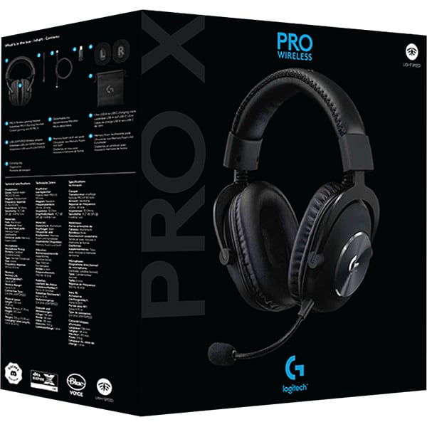 Casti Gaming Wireless LOGITECH Pro X LIGHTSPEED, 7.1 surround, multiplatforma, negru