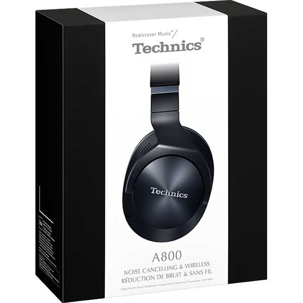 Casti TECHNICS EAH-A800E-K, Bluetooth, Over-ear, Microfon, Noise cancelling, negru