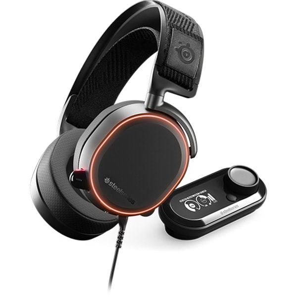 Casti Gaming STEELSERIES Arctis PRO + GameDAC, surround, multiplatforma, USB, 3.5mm, negru