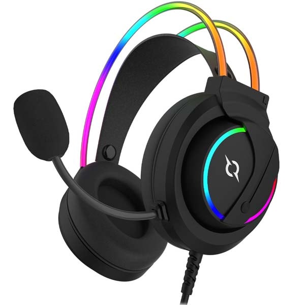 Casti Gaming AQIRYS Cygnus, USB, 7.1 surround, negru
